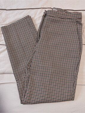 H&M Straight Leg Pants - Black, White & Brown